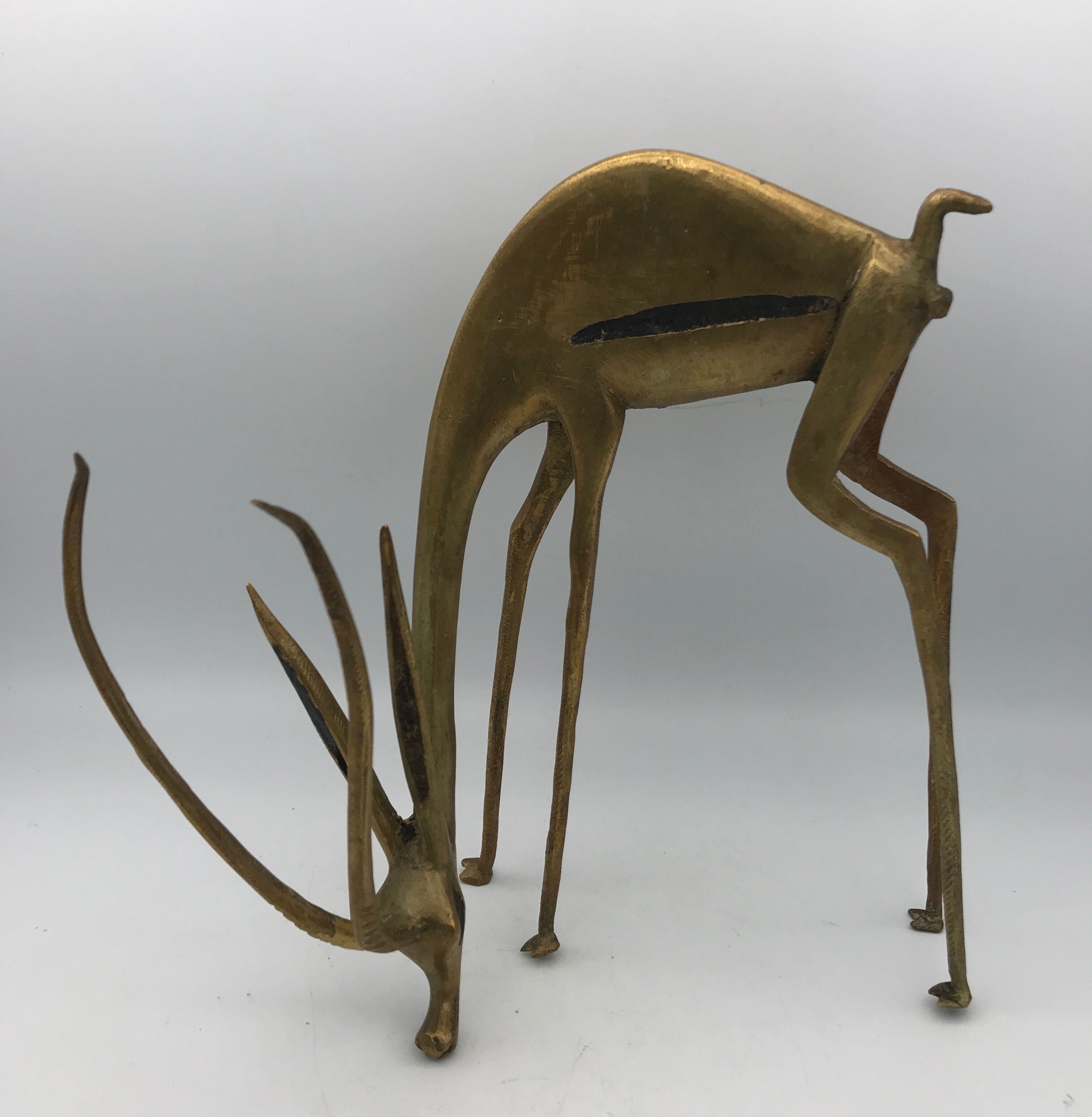 Gazelle ou antilope d’afrique, en laiton massif