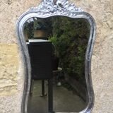Mirror carved silver 81 x 46 cm