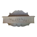 Wall console shelf empty pocket patinated linen