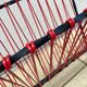 Scoubidou and wrought iron magazine rack