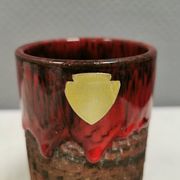 Vase with run-glaze, Denmark, 1970s. Made by Ernst Faxe