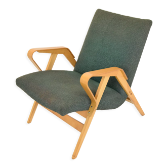 Fauteuil en bois courbé du milieu du siècle par Frantisek Jirak pour Tatra, années 1960