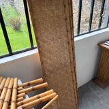 Large rattan shelf 1960