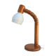 Articulated lamp in pine and opaline