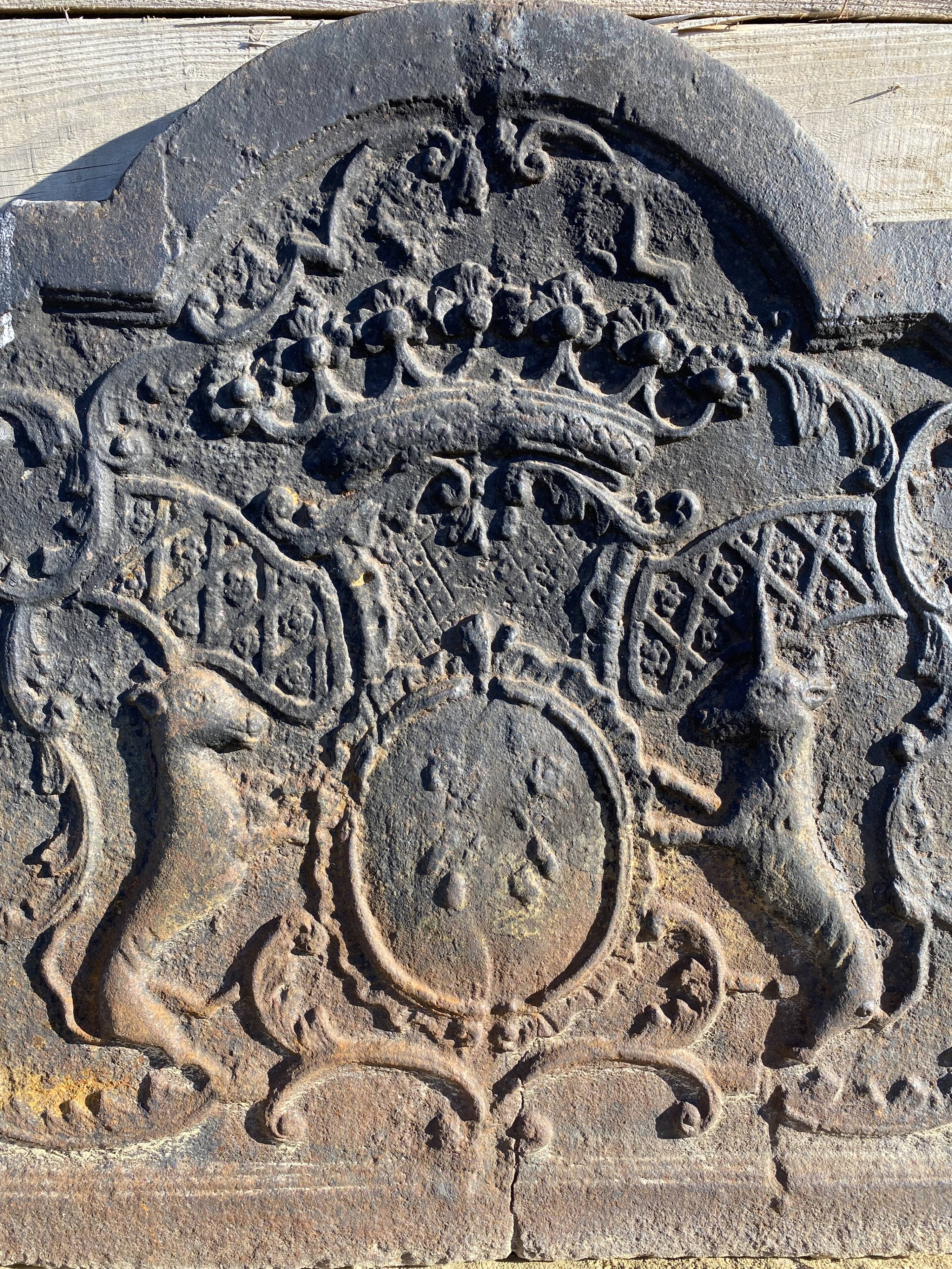 Castle unicorn fireplace plate