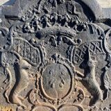 Castle unicorn fireplace plate