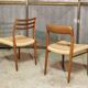 2x Niels O. Møller dining chair in teak Model 75, 1960s Denmark