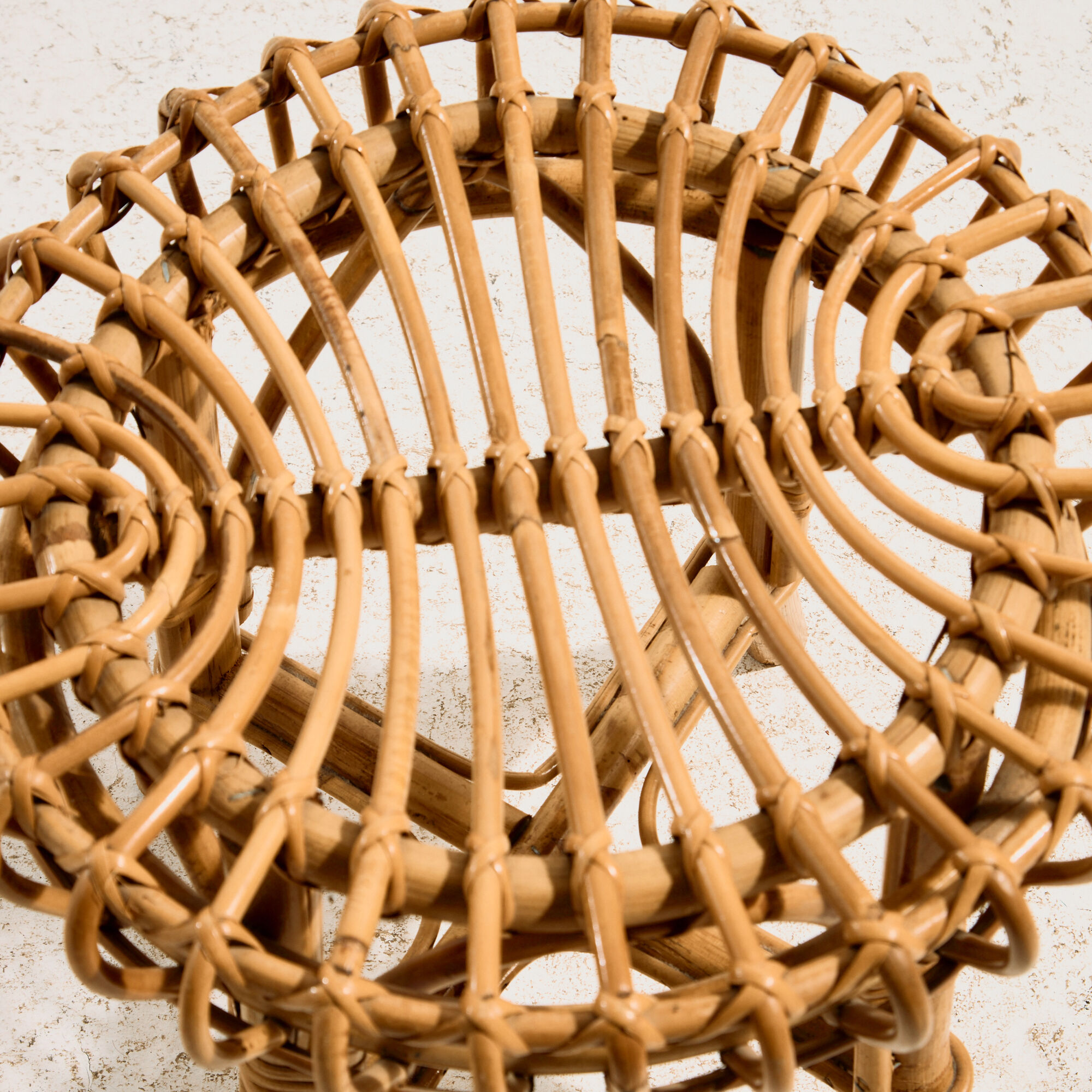 Tabouret en bambou par Franco Albini pour Bonacina