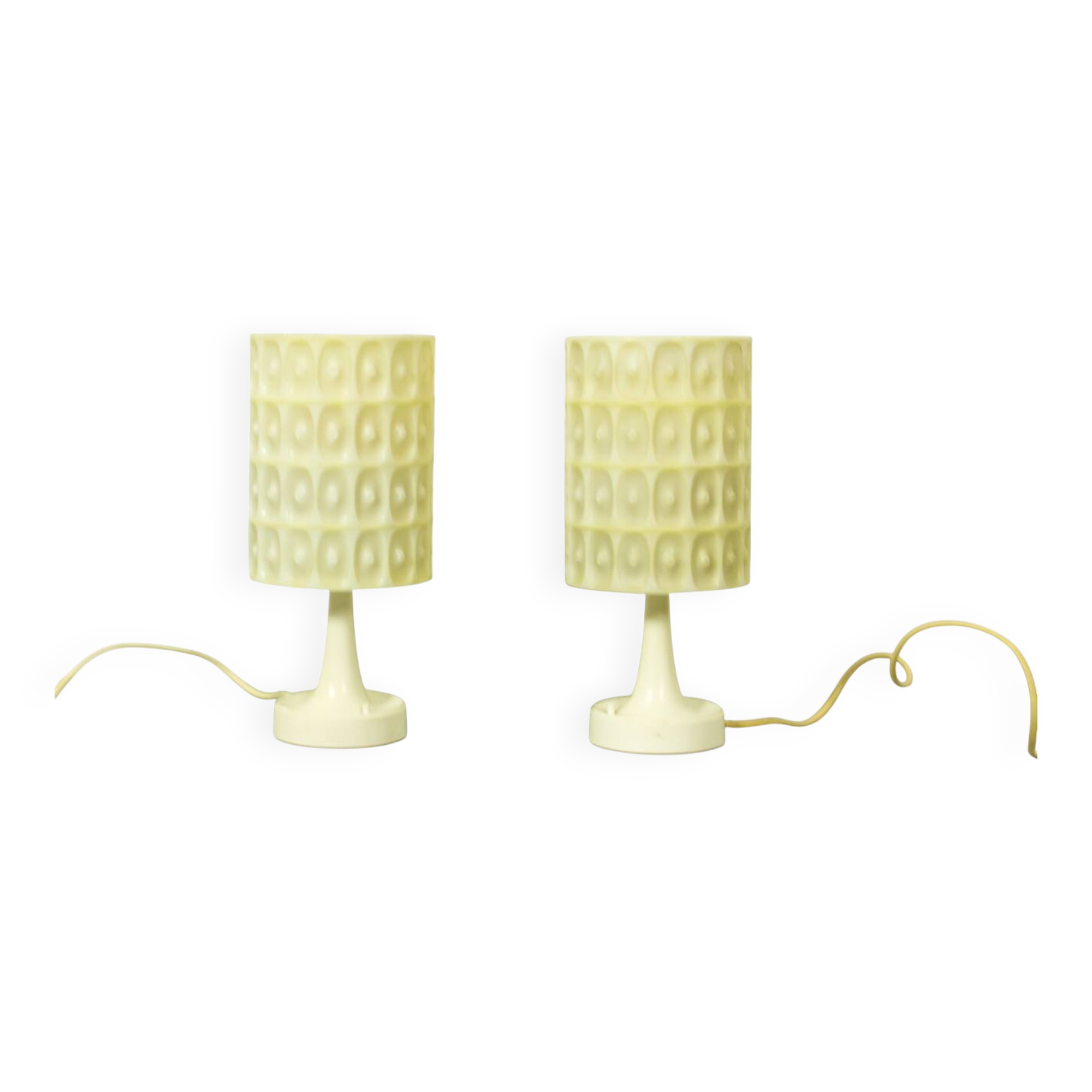 Elegant mid-century modern lamp set, Erco 1970s
