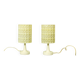Elegant mid-century modern lamp set, Erco 1970s
