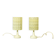 Elegant mid-century modern lamp set, Erco 1970s