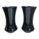 pair of black opaline vases early twentieth century