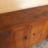 Vintage style scandi enfilade in blond walnut veneer