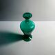 1990s Postmodern Flower Vase Green Swedish Amphora