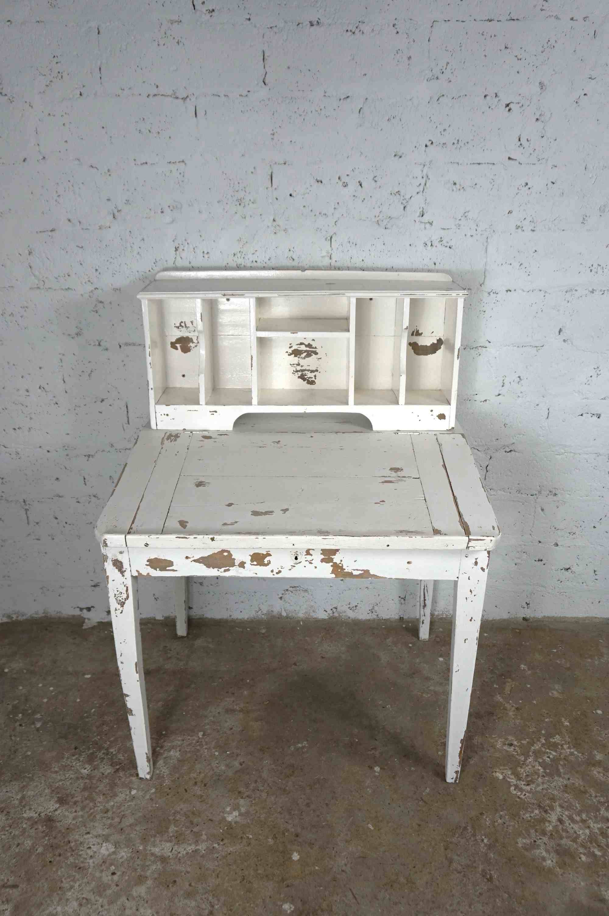 late 19th century patinated wooden secretary