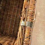 Large wicker rattan trunk 1900