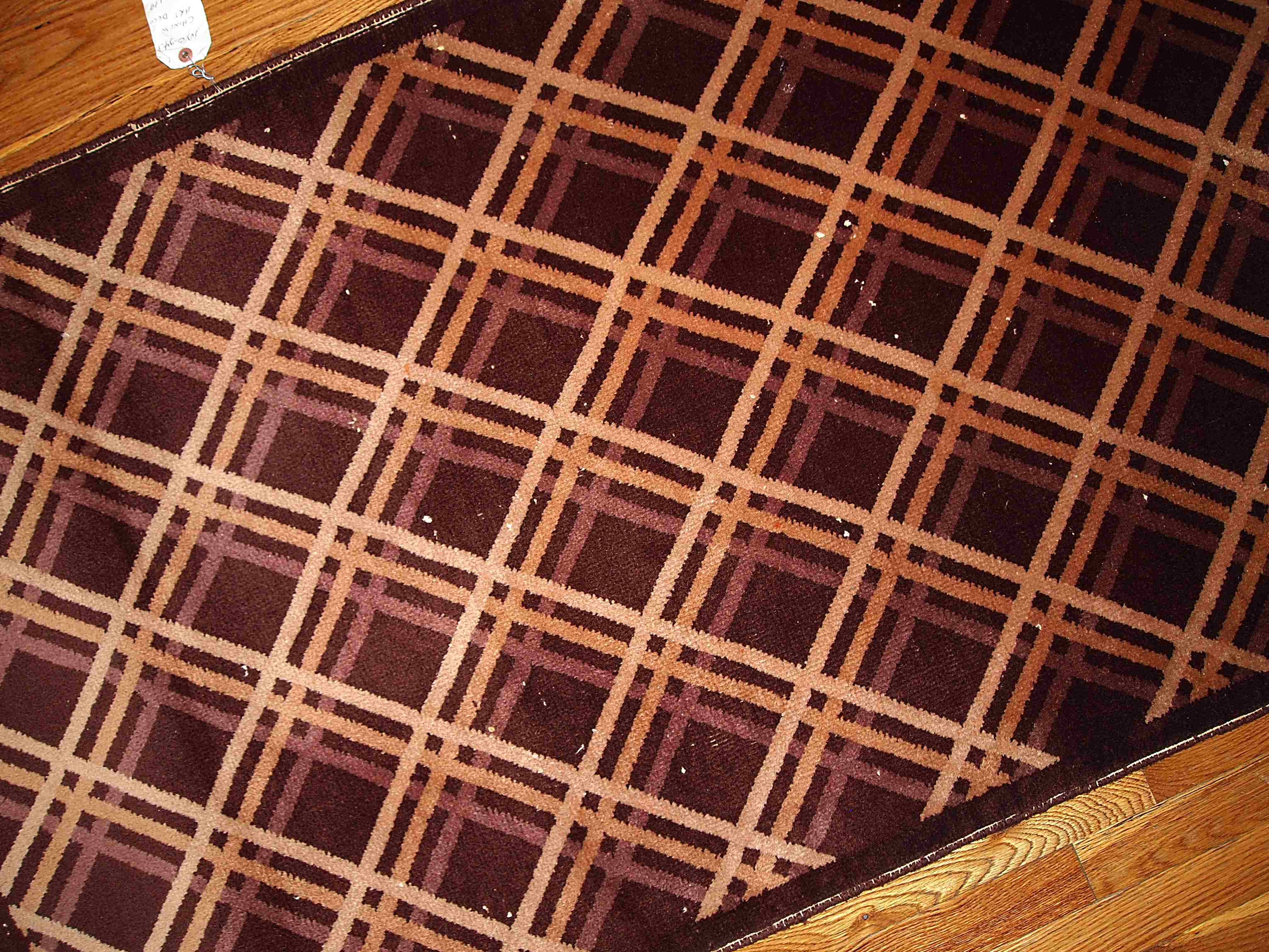 Carpet old Chinese art deco is 91cm x 150cm hand 1920 s