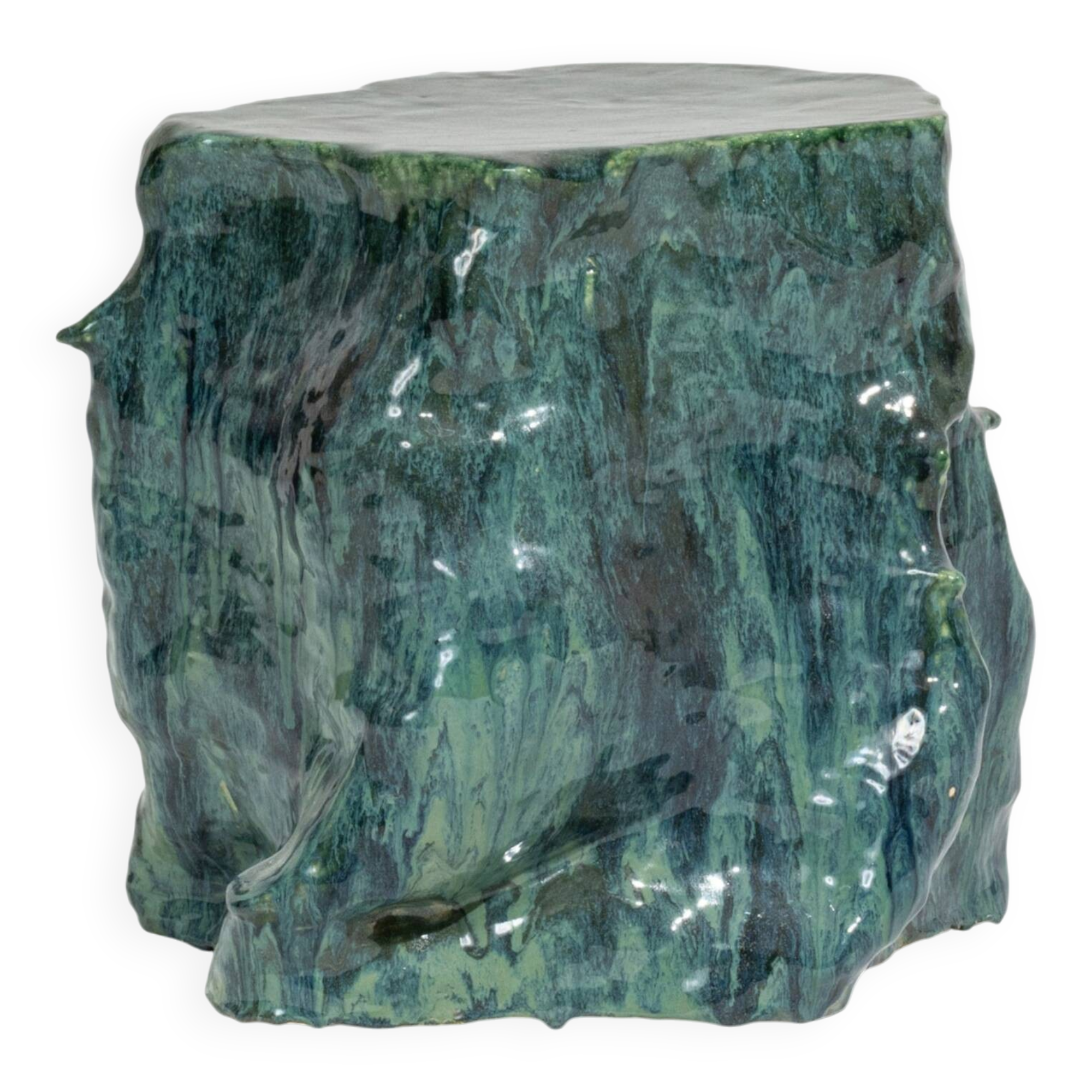 Green sandstone side table