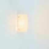 Set of 3 Mid-Century Modern Murano Ice Glass Wall Lights from Kaiser, 1960s