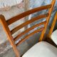 Lot de 4 chaises blanches scandinaves an50 vintage