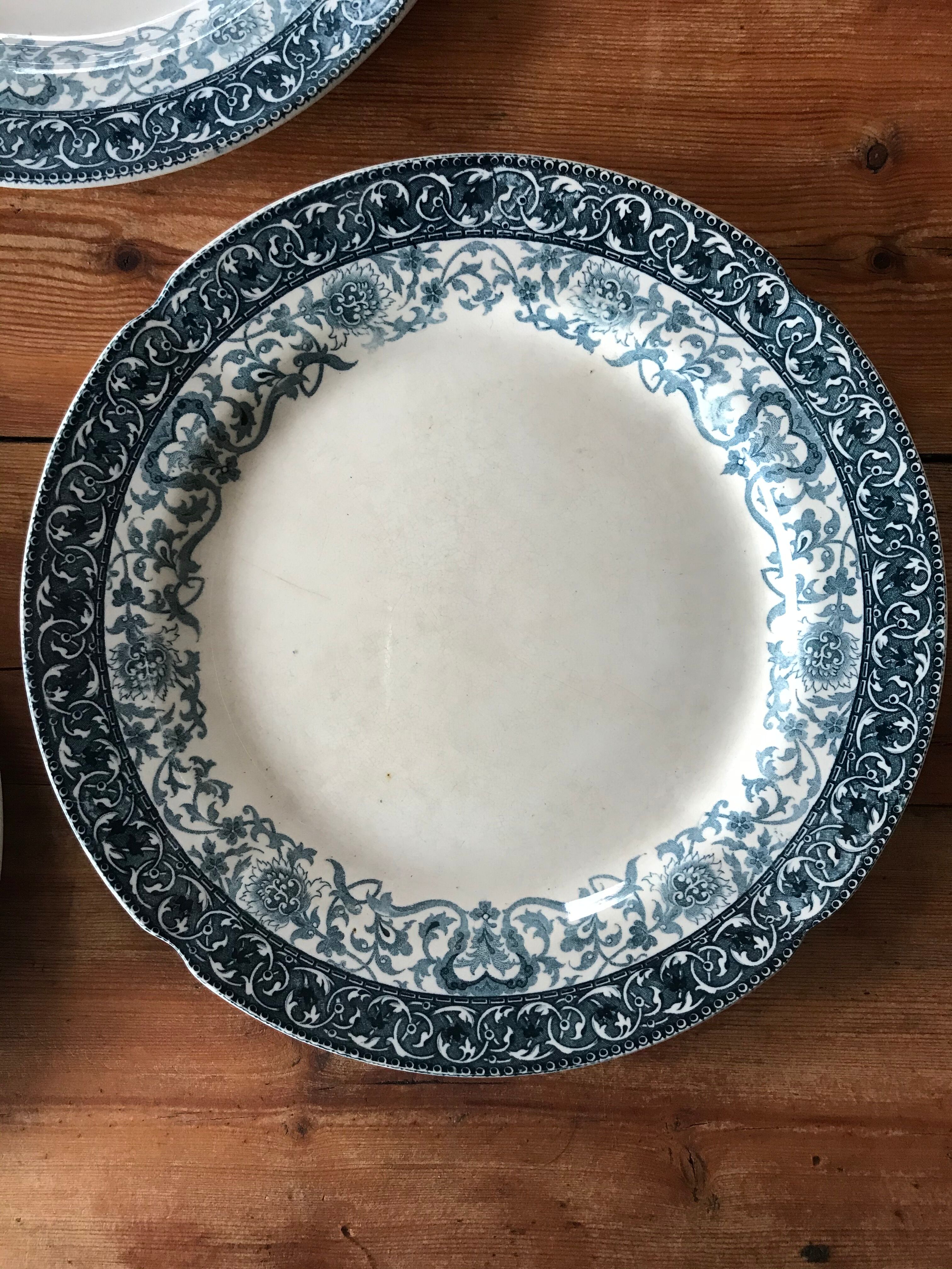 6 flat plates H Boulenger Choisy le Roi