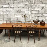 Former large oak farm table early 20th vintage