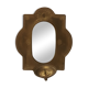 Candlestick mirror made of solid brass