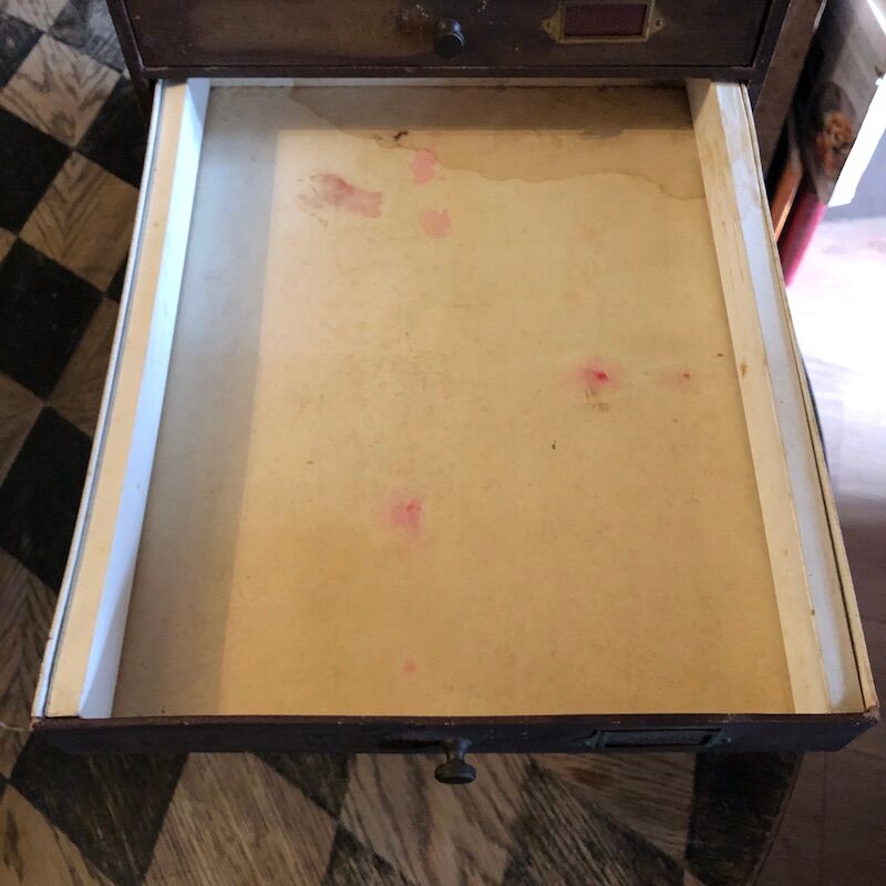 Haberdashery cabinet 8 drawers l.v. and m.f.a paris-lille