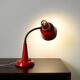 Gemi red Scandinavian table lamp, 1960s