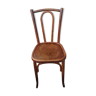 Bistro chair in curved wood, engraved seat - brand Luterma - Late 19th/early 20th century