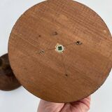 Paire de bougeoirs en bois