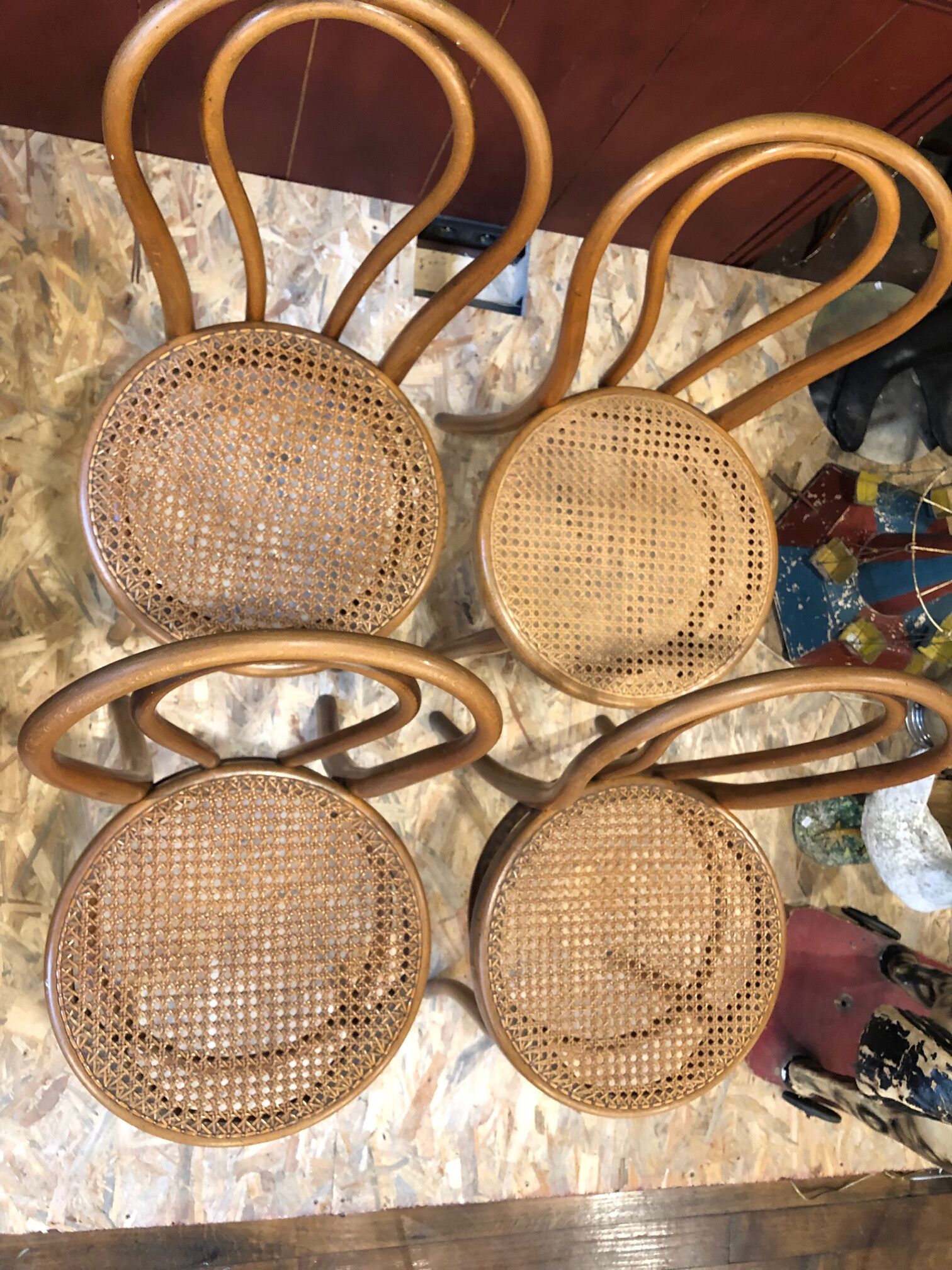 Stamped Thonet chairs