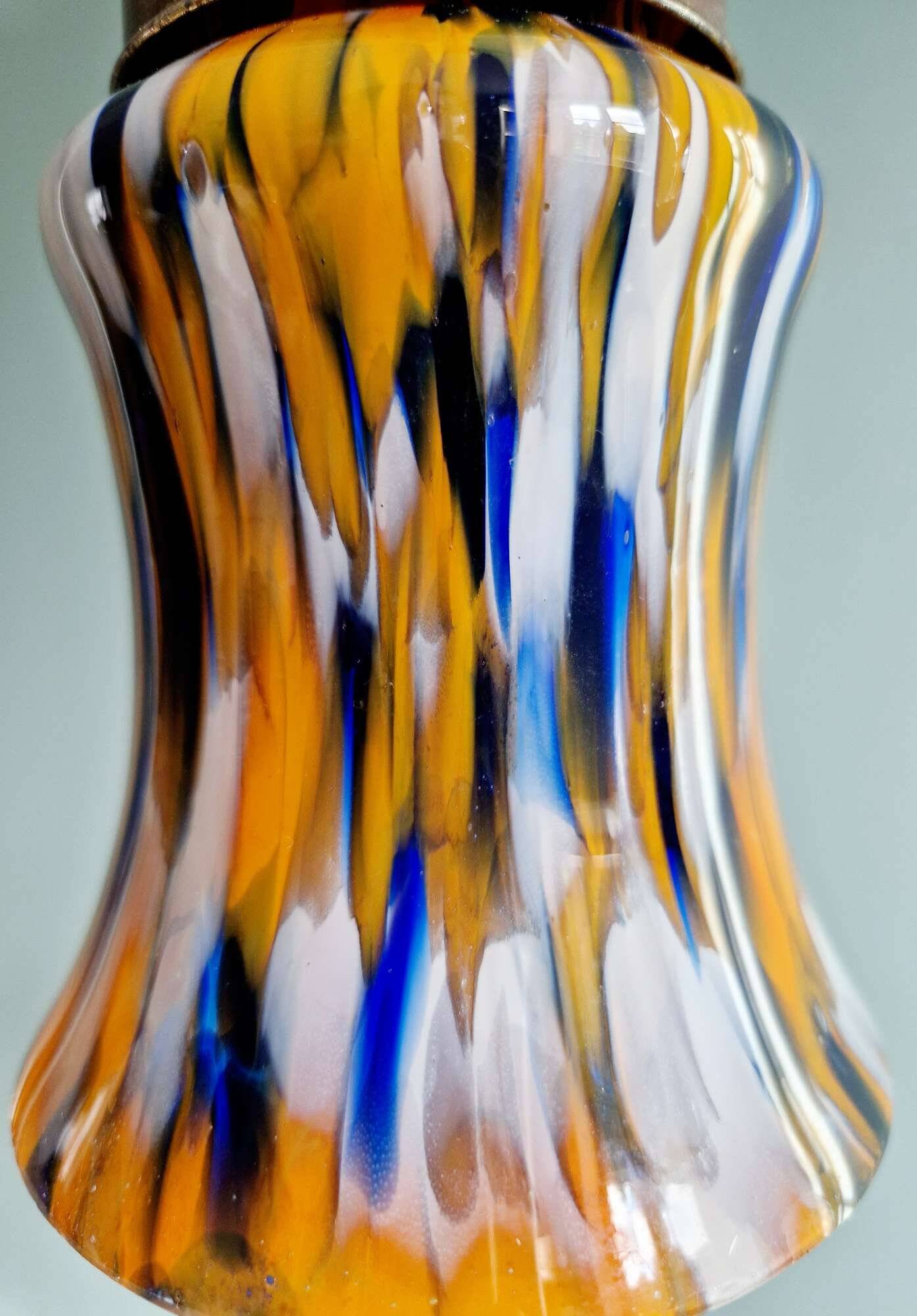 Murano glass pendant/light (2 available), mid-century