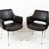 6 fauteuils en skaï