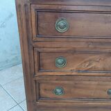 Louis XVI chest of drawers in walnut, 19th century
