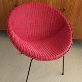 Satellite wicker armchair