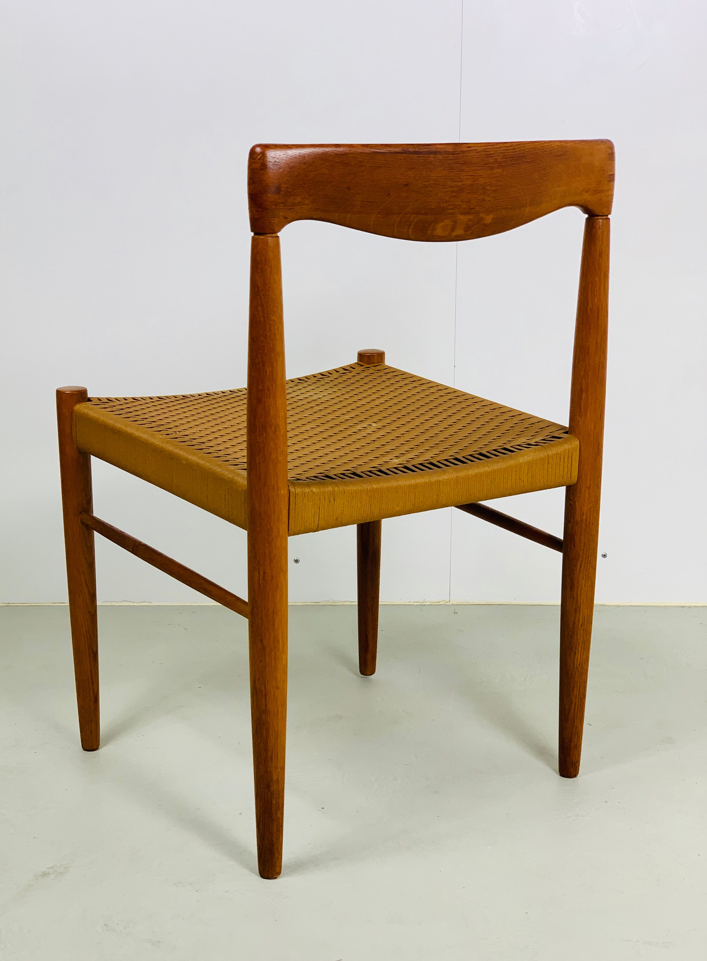 Danish midcentury teak dining set by H. W. Klein for Bramin, 1960s
