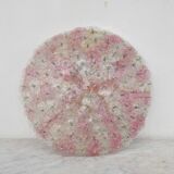 Wonderful Extra Large Size Pink Murano Glass Ceiling Light Flower by Seguso
