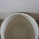 Vintage glazed stoneware bowl in greige.