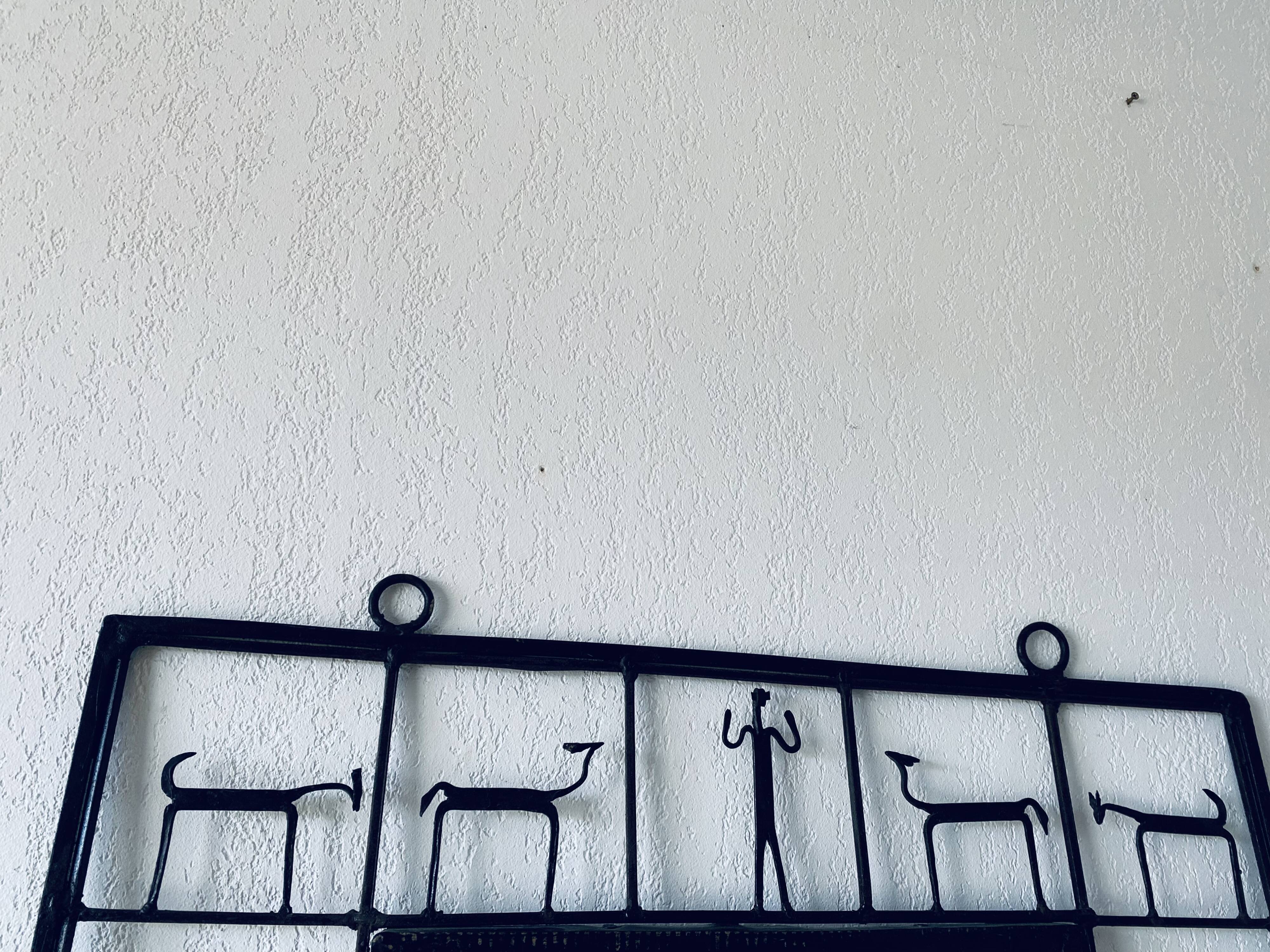 Mirror in ironwork of art