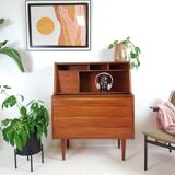 Commode secrétaire danoise en teck Chatol