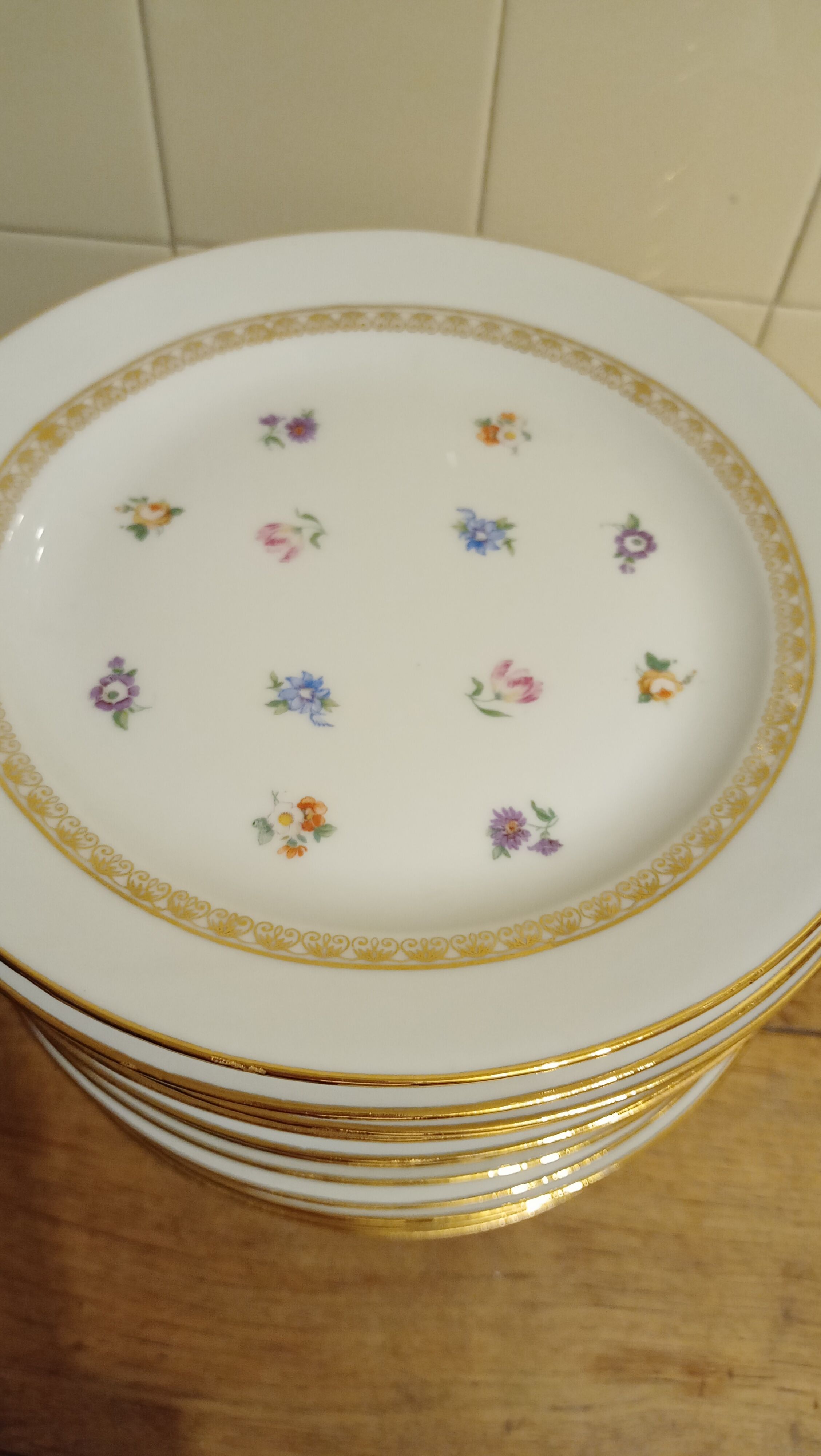 6 Limoges porcelain plates