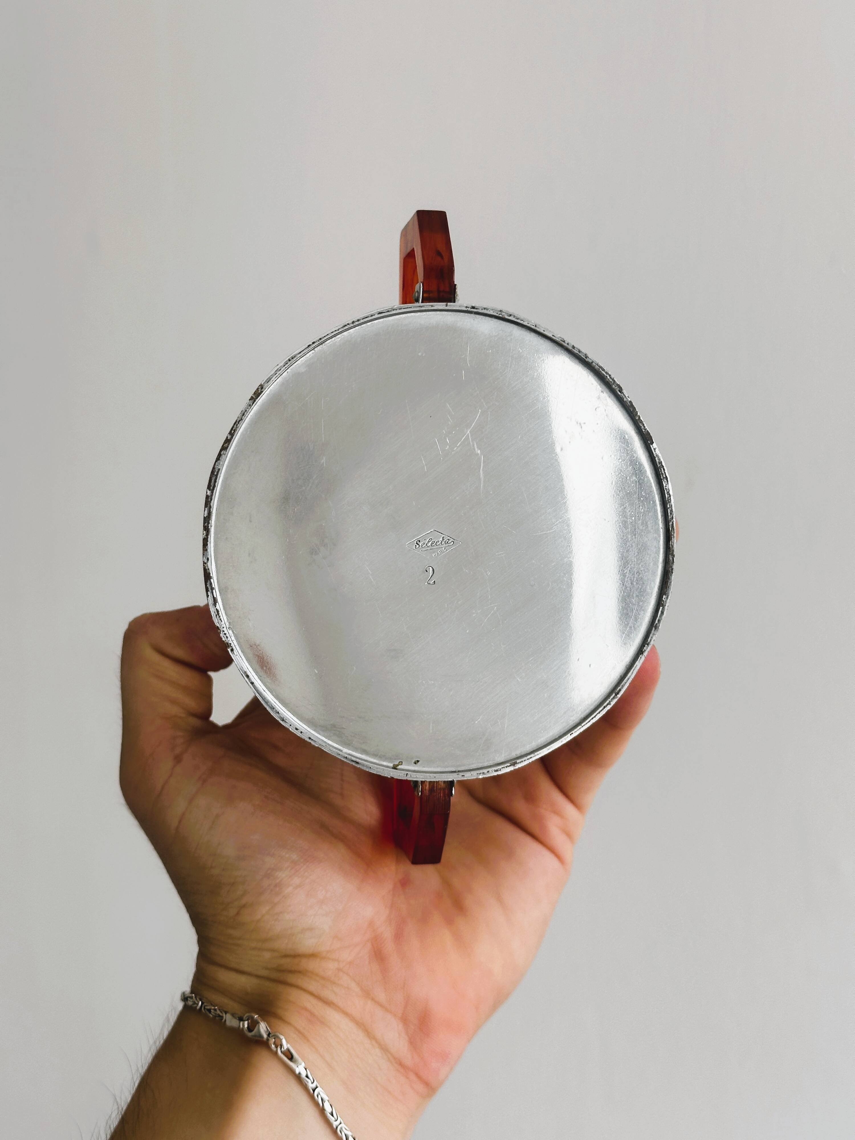 Metal sugar bowl