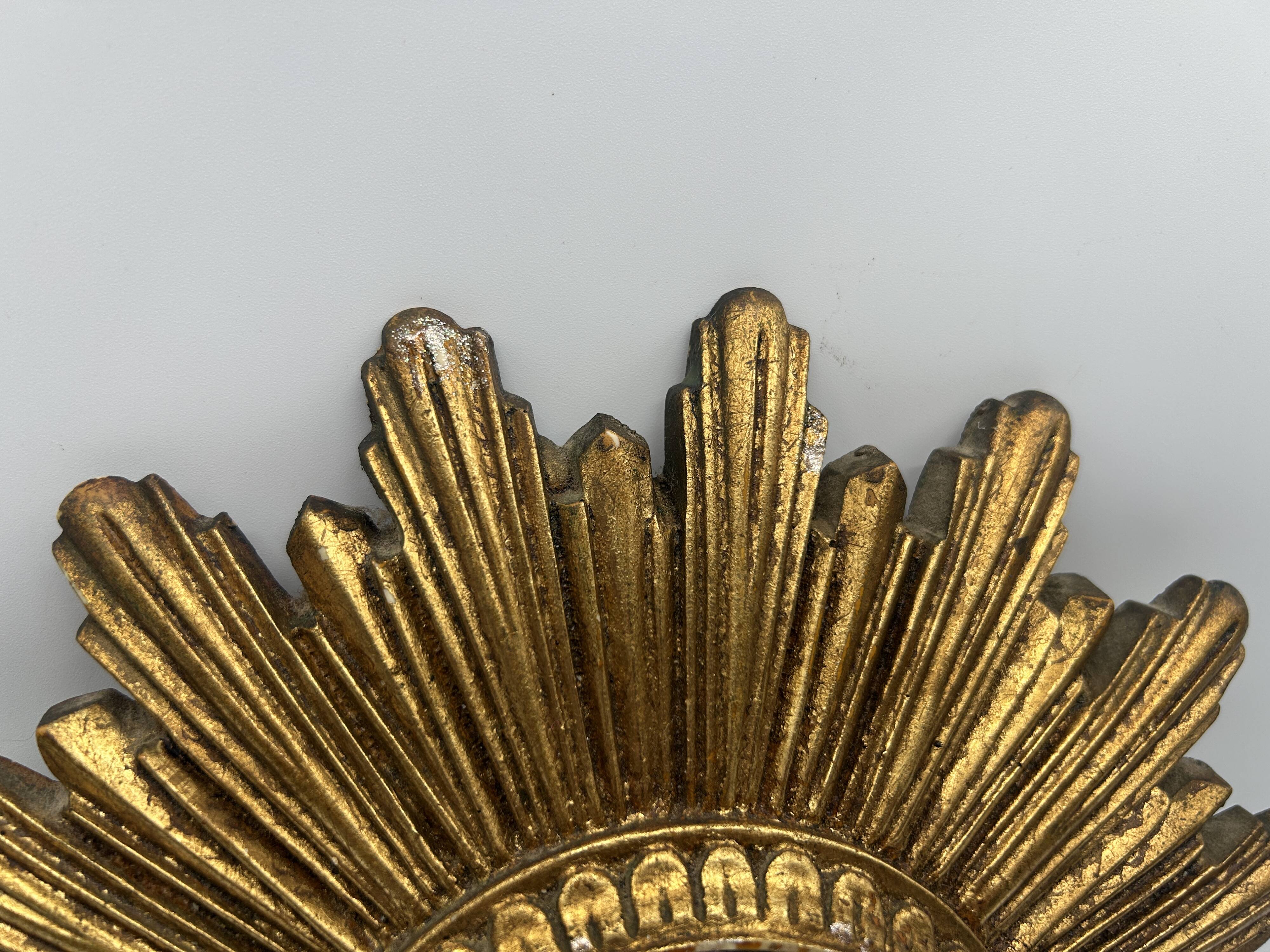 Miroir soleil "oeil de sorcière" en résine