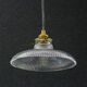 Holophane suspension in translucent glass delivered with brass socket and new cable