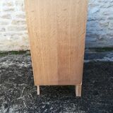 Vintage raw oak chest of drawers
