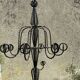 Twisted iron coat rack, 19th century