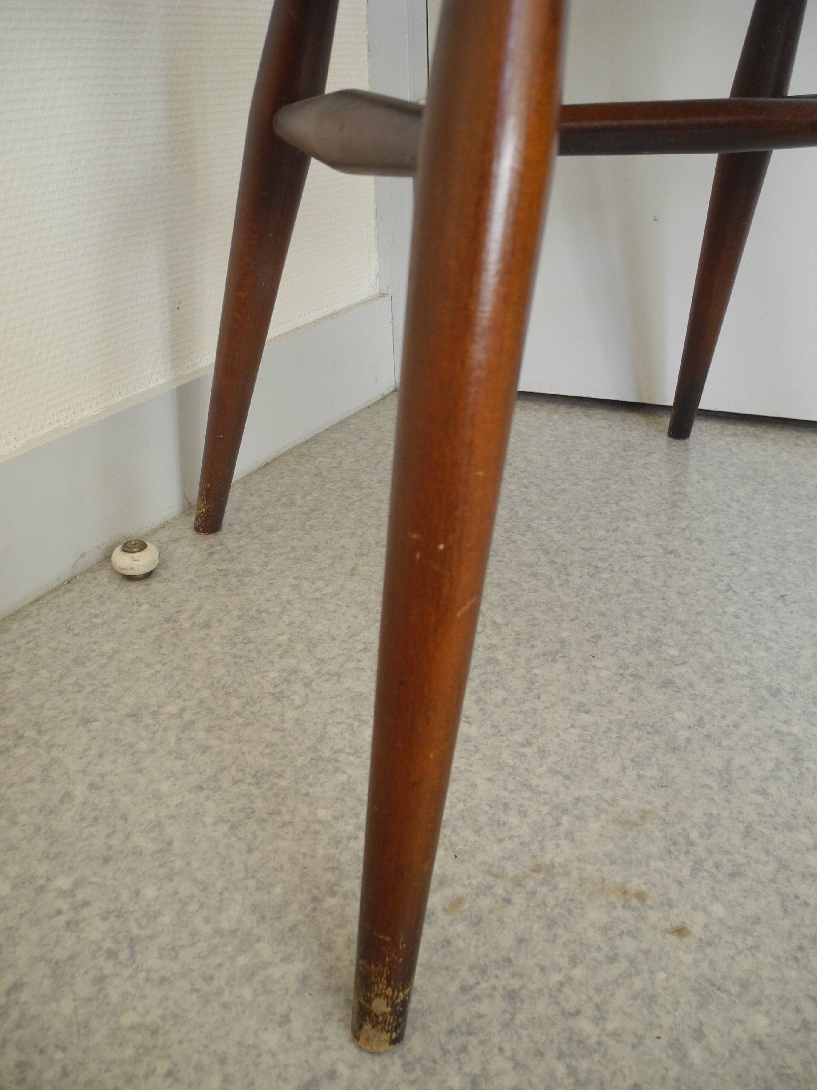 pair of Ercol Windsor BSHG 1960 2056 vintage decor dining chairs 60s