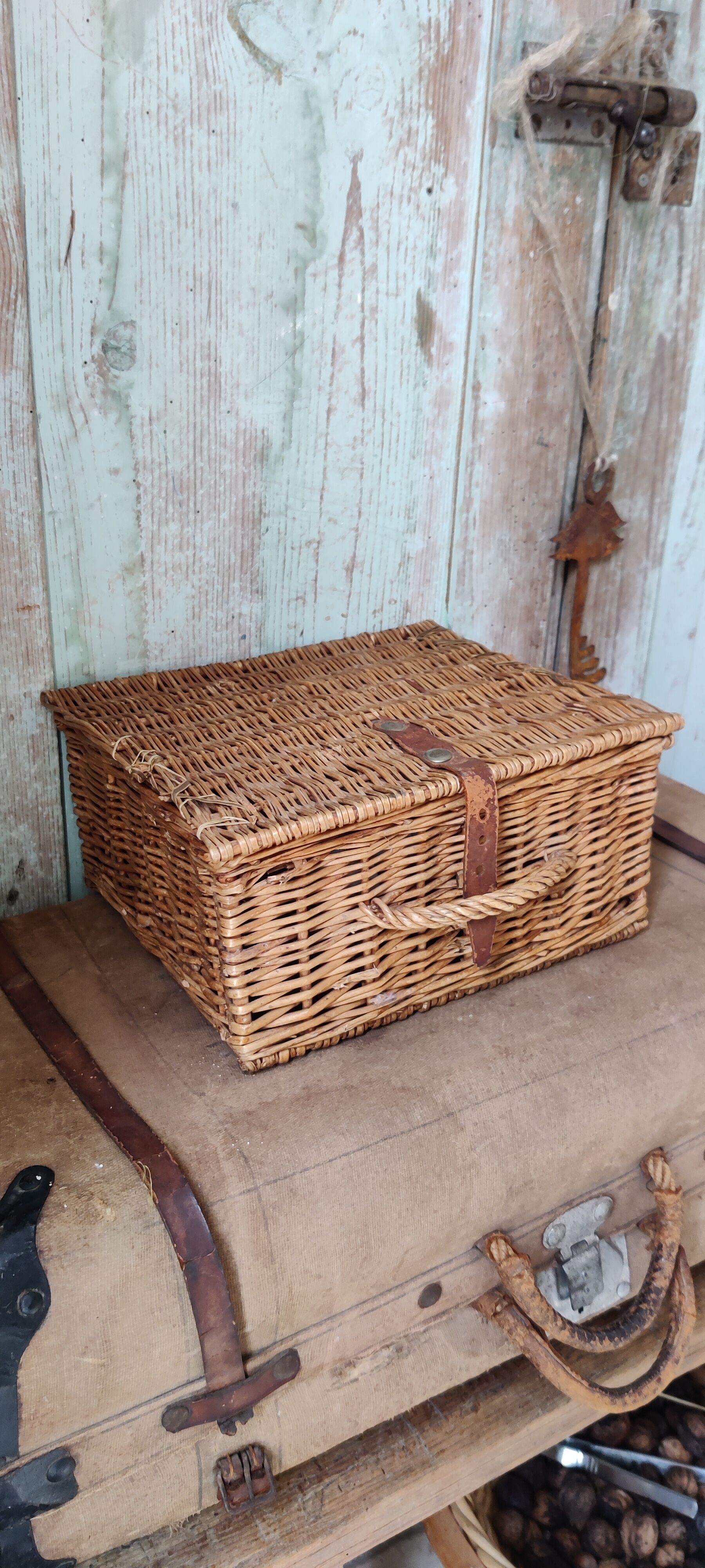 Rattan suitcase