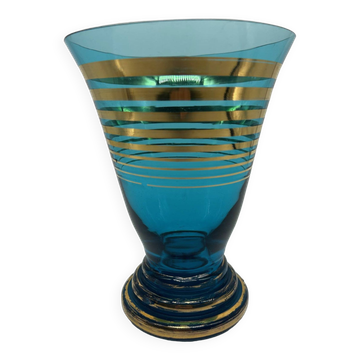 1950s glass vase